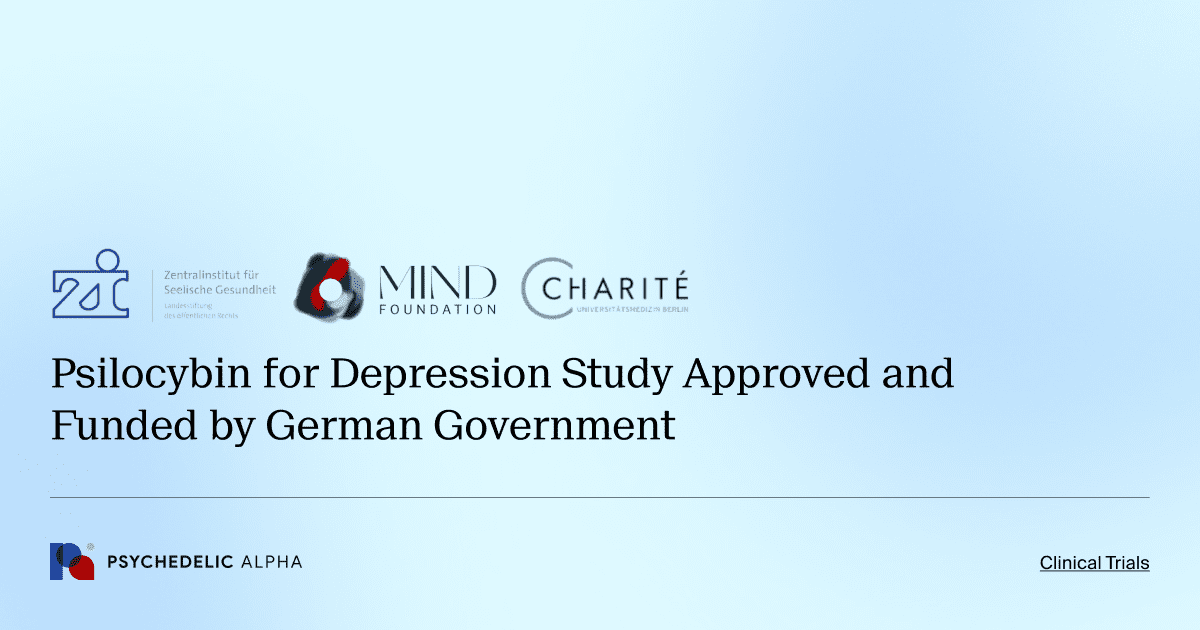 Psilocybin for Depression Study Approved and Funded by German Government