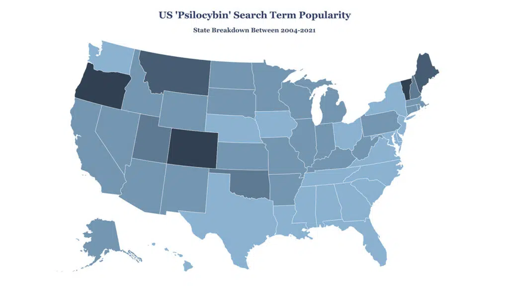 Psilocybin Search Map