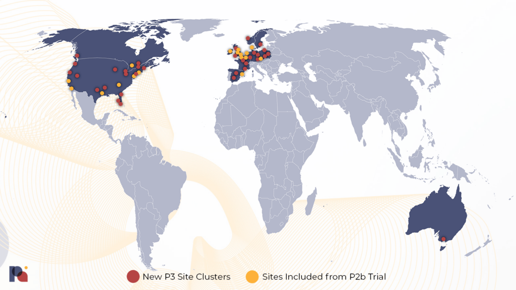 COMPASS Pathways Phase 3 trial sites map