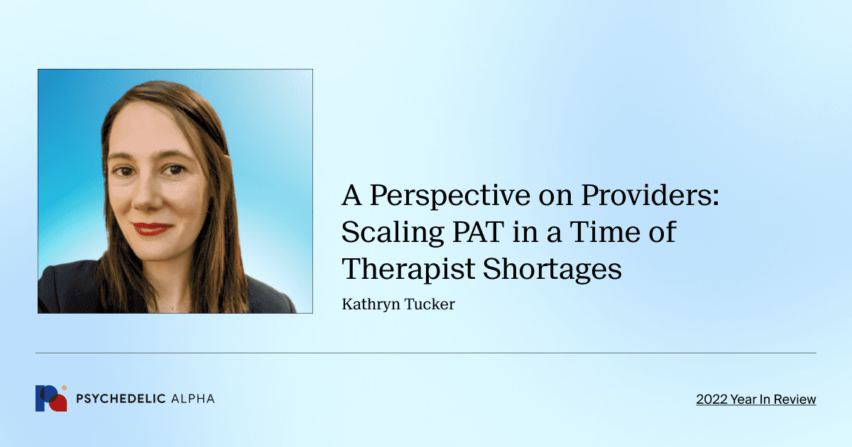 A Perspective on Providers: Scaling PAT in a Time of Therapist Shortages