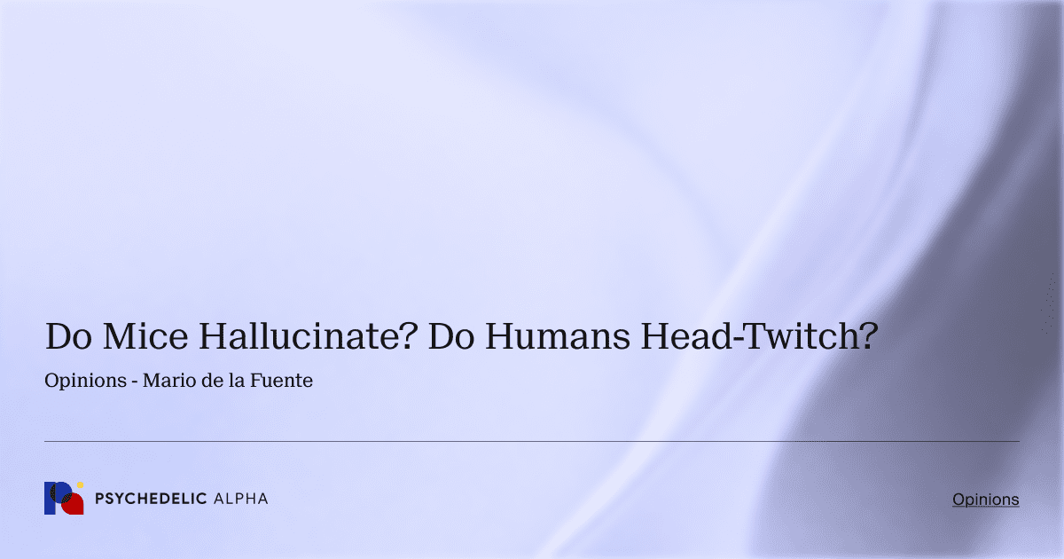 Do Mice Hallucinate? Do Humans Head-Twitch?