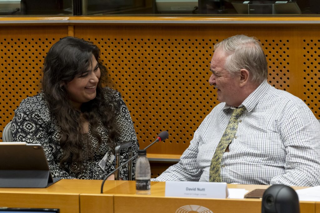 Maryam Jabir and David Nutt MEP Action Group Psychedelics