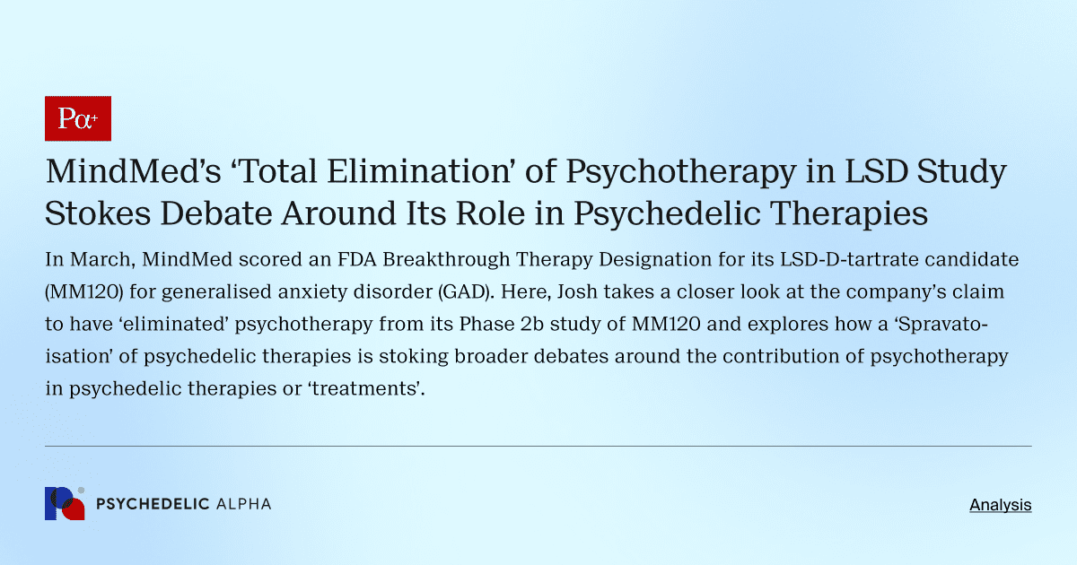 MindMed’s ‘Total Elimination’ of Psychotherapy in LSD Study Stokes Debate Around Its Role in Psychedelic Therapies