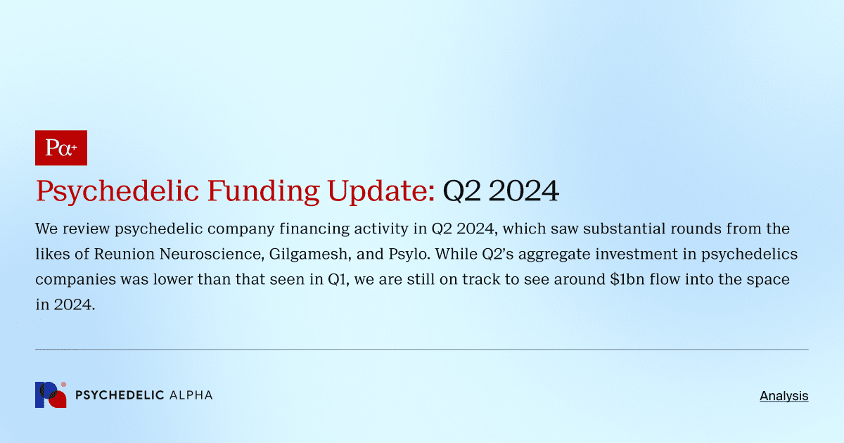 Psychedelic Funding Update: Q2 2024
