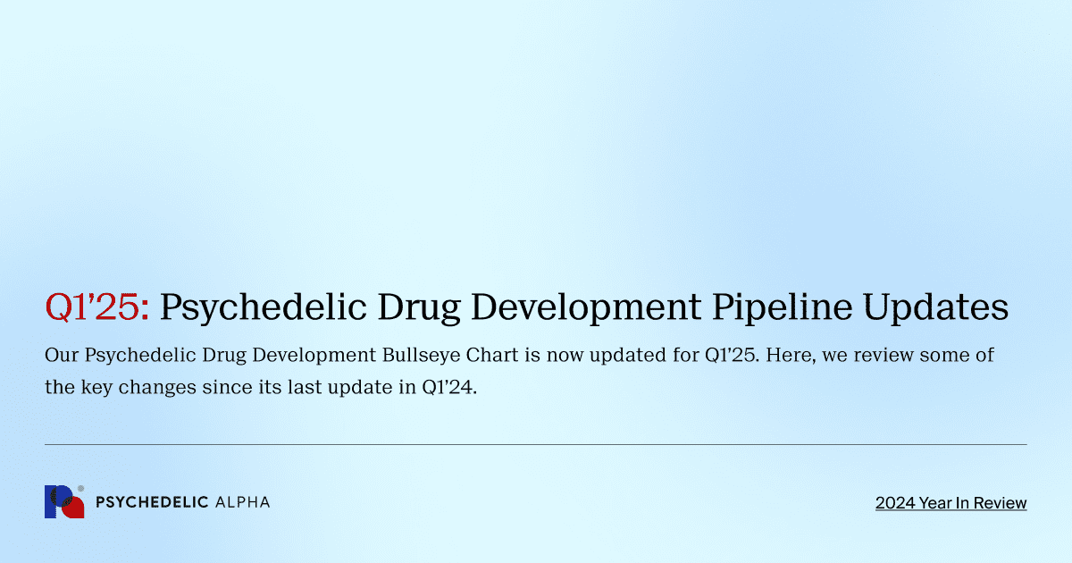 Q1’25: Psychedelic Drug Development Pipeline Updates