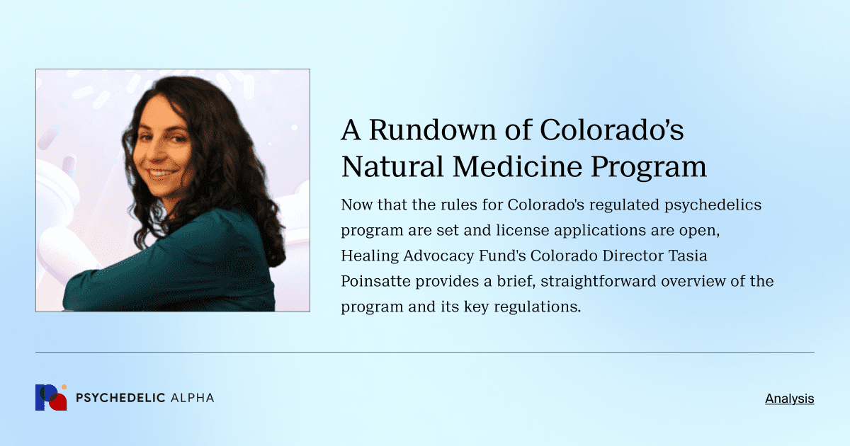A Rundown of Colorado’s Natural Medicine Program