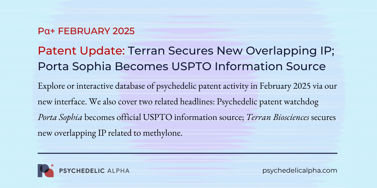 February 2025 Patent Update- Terran Secures New Overlapping IP; Porta Sophia Becomes USPTO Information Source