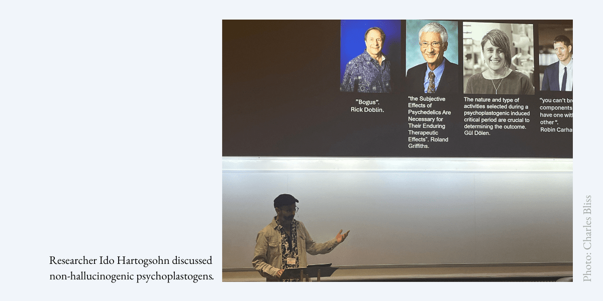 Researcher Ido Hartogsohn discussed non-hallucinogenic psychoplastogens