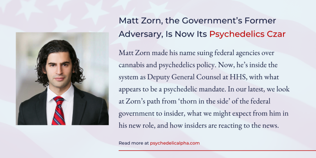 Matt Zorn Psychedelics Czar News