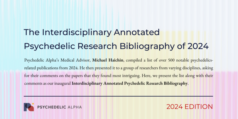 The Interdisciplinary Annotated Psychedelic Research Bibliography of 2024