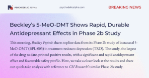 Read more about the article Beckley’s 5-MeO-DMT Shows Rapid, Durable Antidepressant Effects in Phase 2b Study