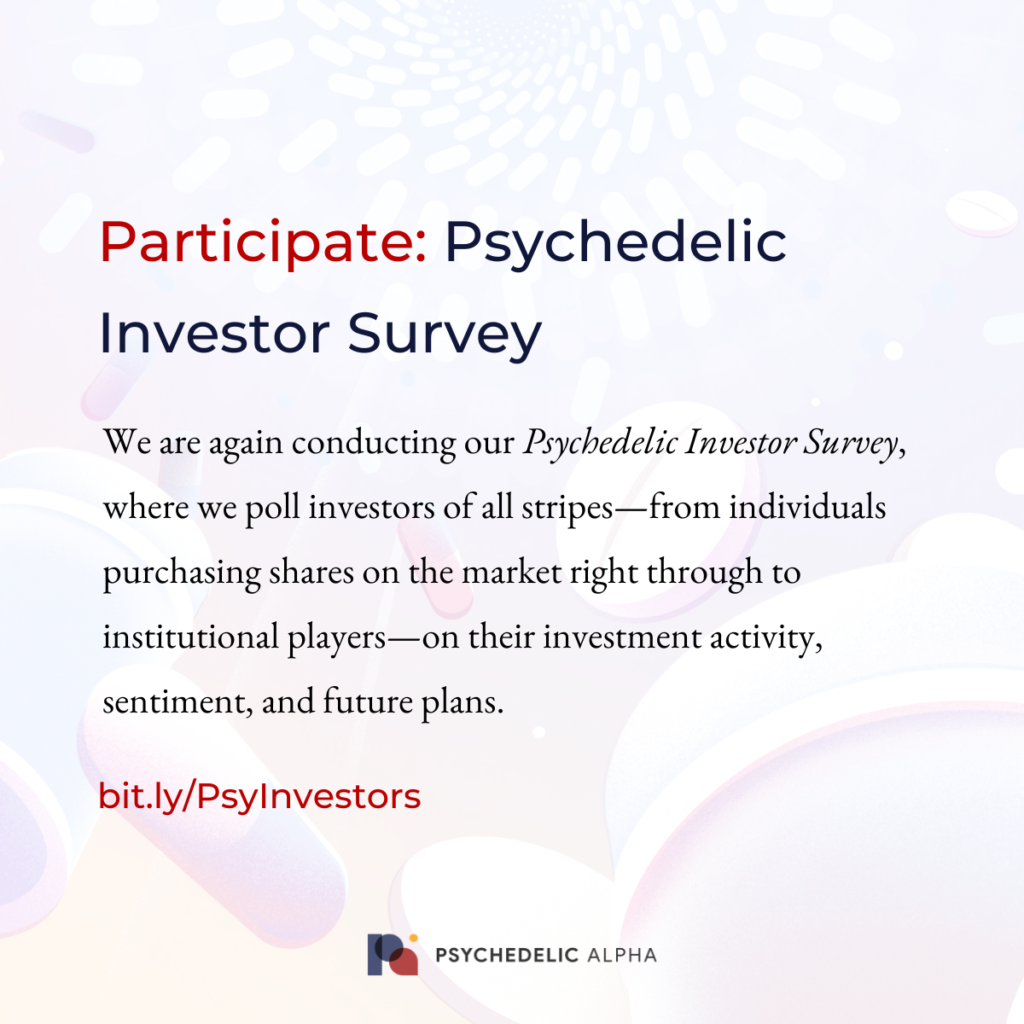 Psychedelic Investor Survey invite