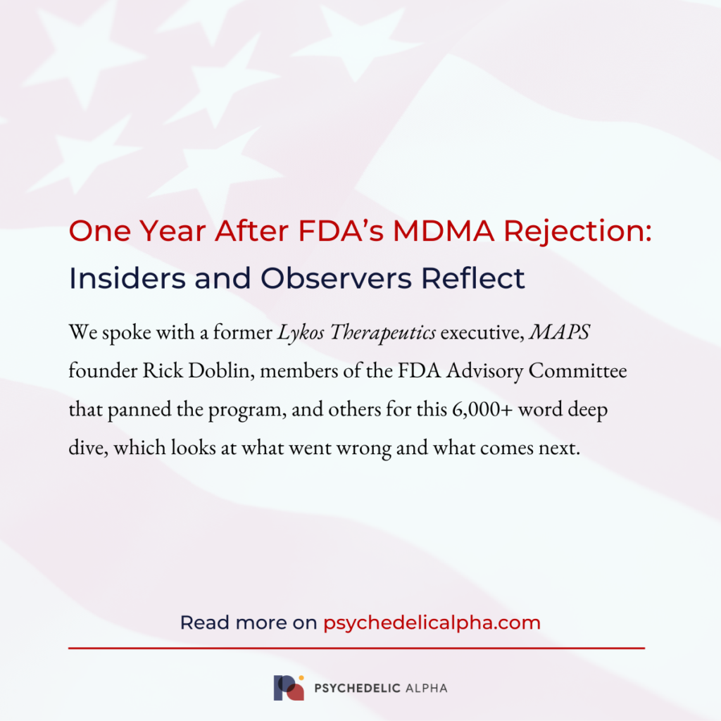 One Year After FDA’s MDMA Rejection: Insiders and Observers Reflect