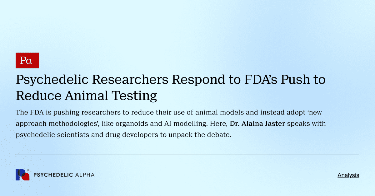 Psychedelic Researchers Respond to FDA’s Push to Reduce Animal Testing