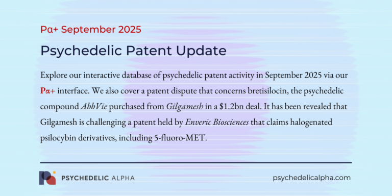 September 2025 Psychedelic Patent Analysis