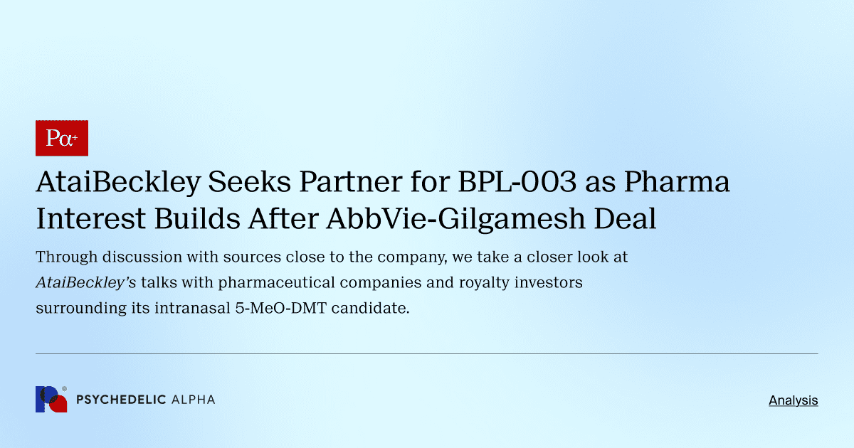 AtaiBeckley Seeks Partner for BPL-003 as Pharma Interest Builds After AbbVie-Gilgamesh Deal