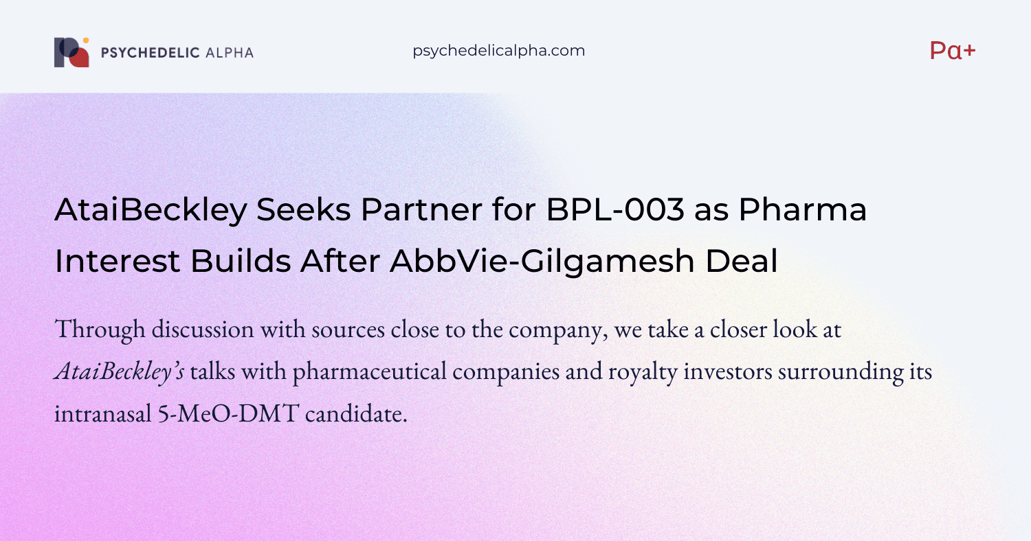 You are currently viewing AtaiBeckley Seeks Partner for BPL-003 as Pharma Interest Builds After AbbVie-Gilgamesh Deal