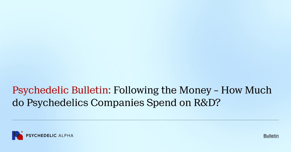 Psychedelic Bulletin_ Following the Money – How Much do Psychedelics Companies Spend on R&D_
