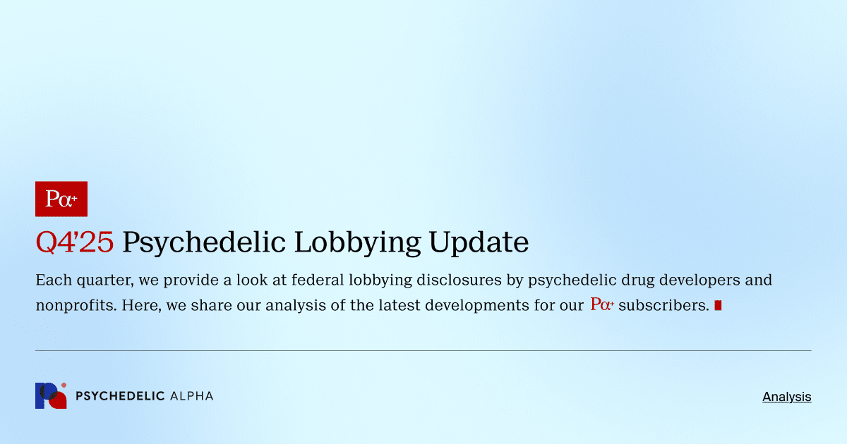 Q4’25 Psychedelic Lobbying Update