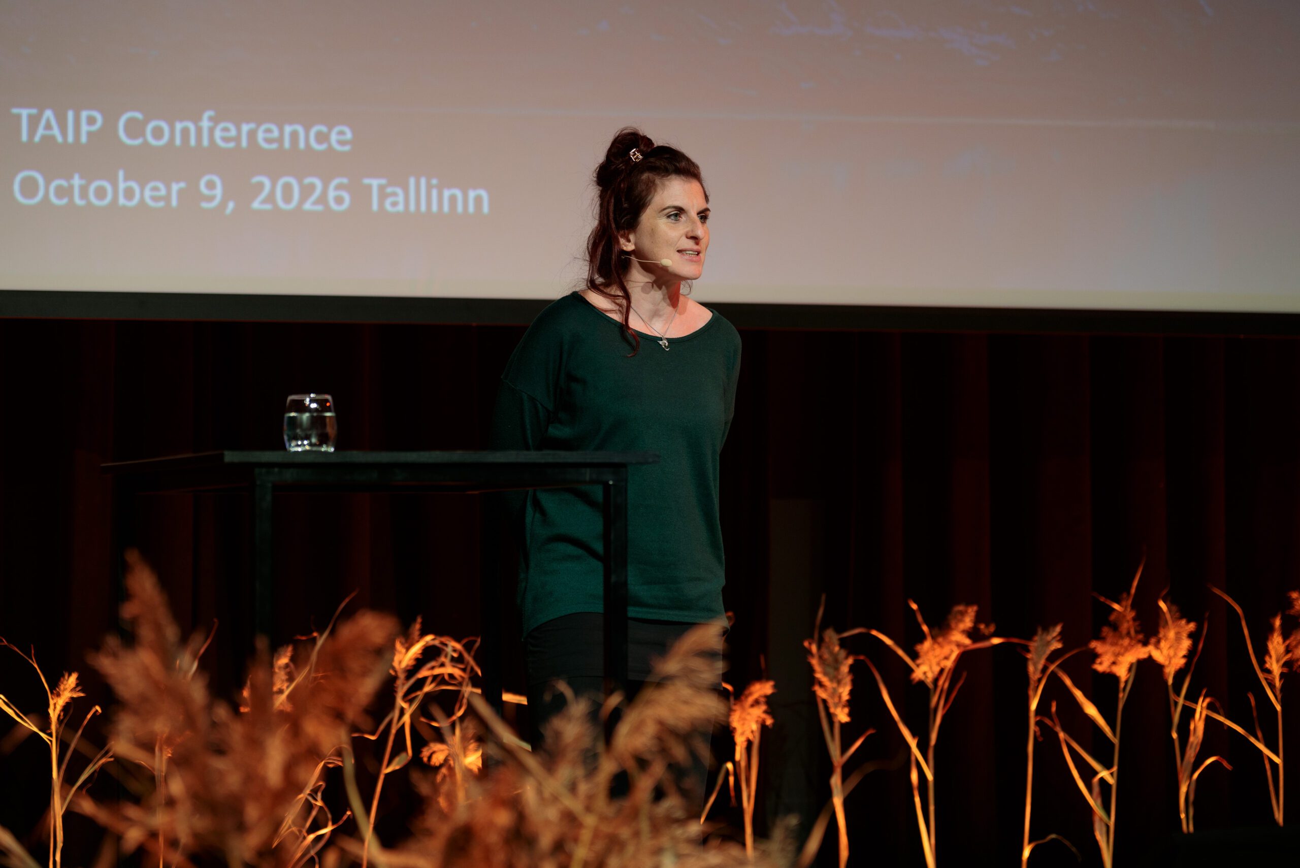 Helena Aicher speaking at TAIP 2026
